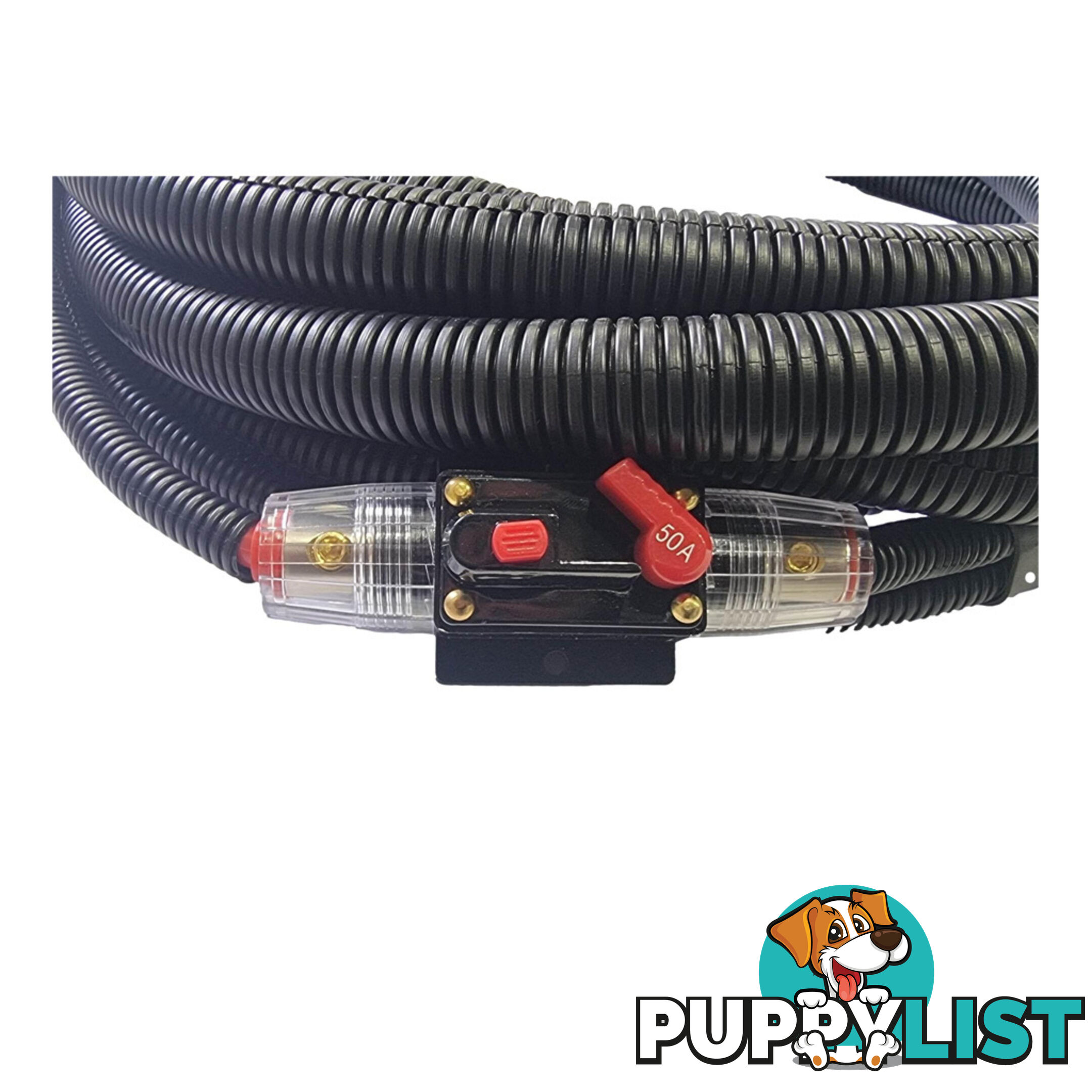 6 B S (13.5mm2) x 6m 12v Power Lead with Resettable Breaker SKU - DC-205