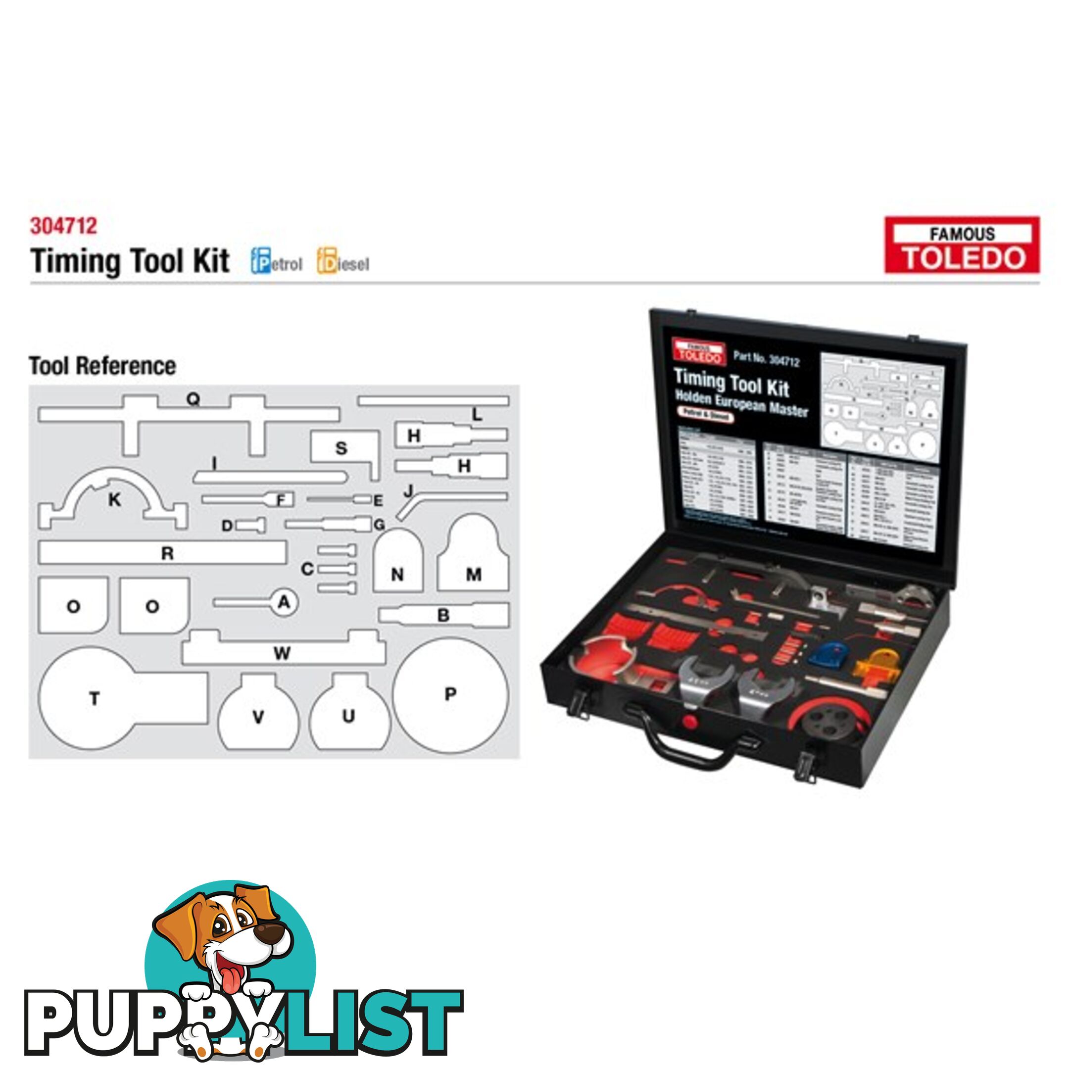 Toledo Timing Tool Kit  - Holden (GM) SKU - 304712