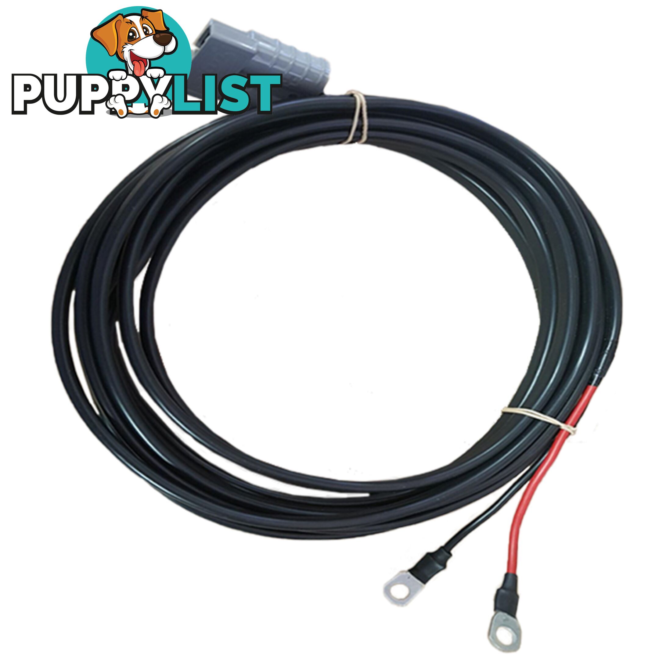 12v x 6m 8 B S Extension Lead 50amp Anderson Style Plug to Battery Lugs SKU - BB-50ampAndBattLugs8BampS6m