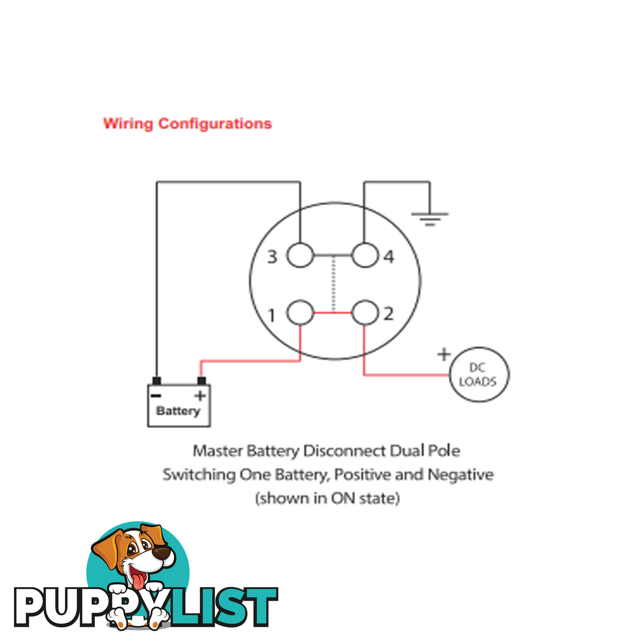 Master Disconnect Switch 500 amp 48vdc Single or Dual Battery