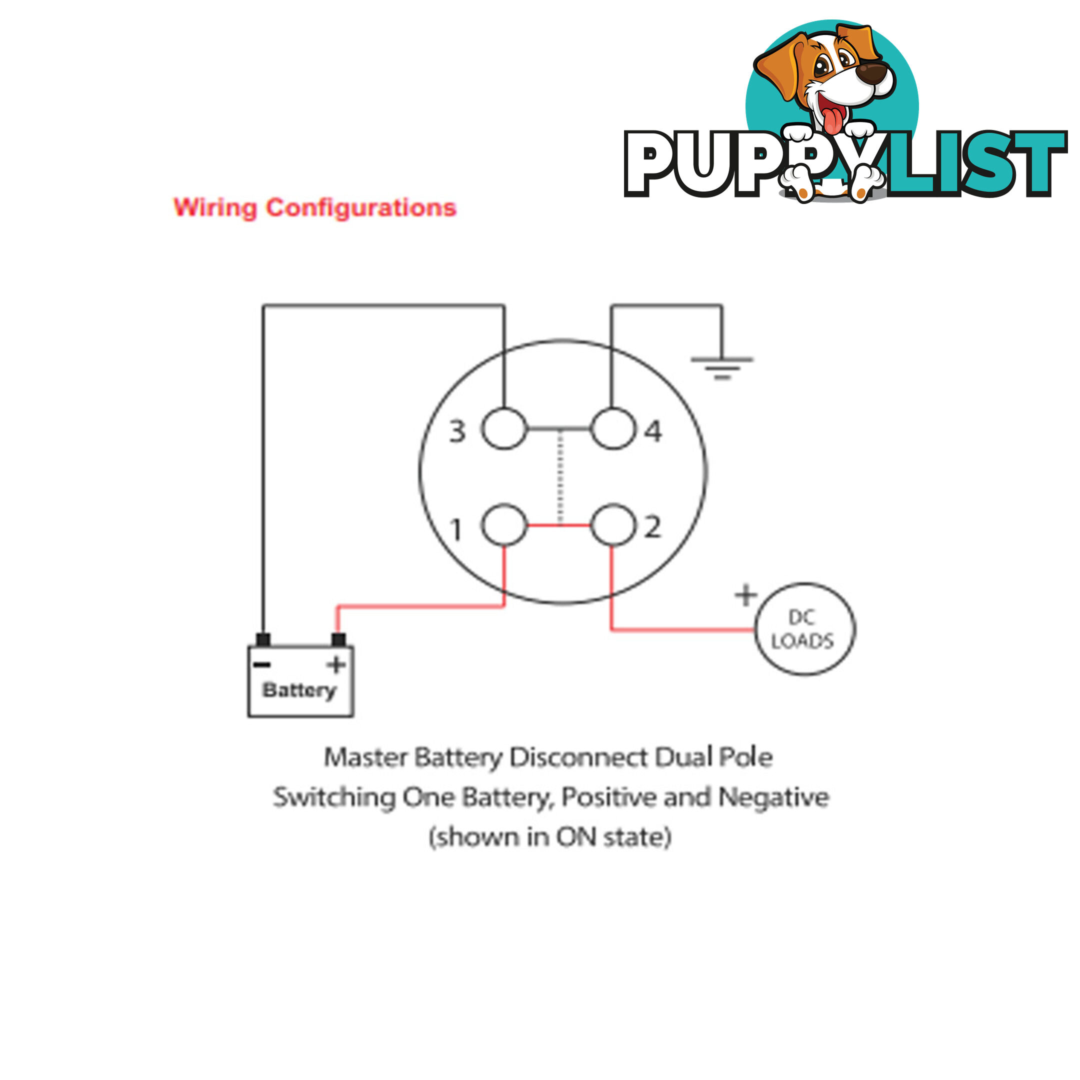 Master Disconnect Switch 500 amp 48vdc Single or Dual Battery