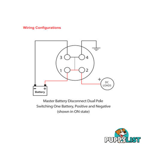 Master Disconnect Switch 500 amp 48vdc Single or Dual Battery