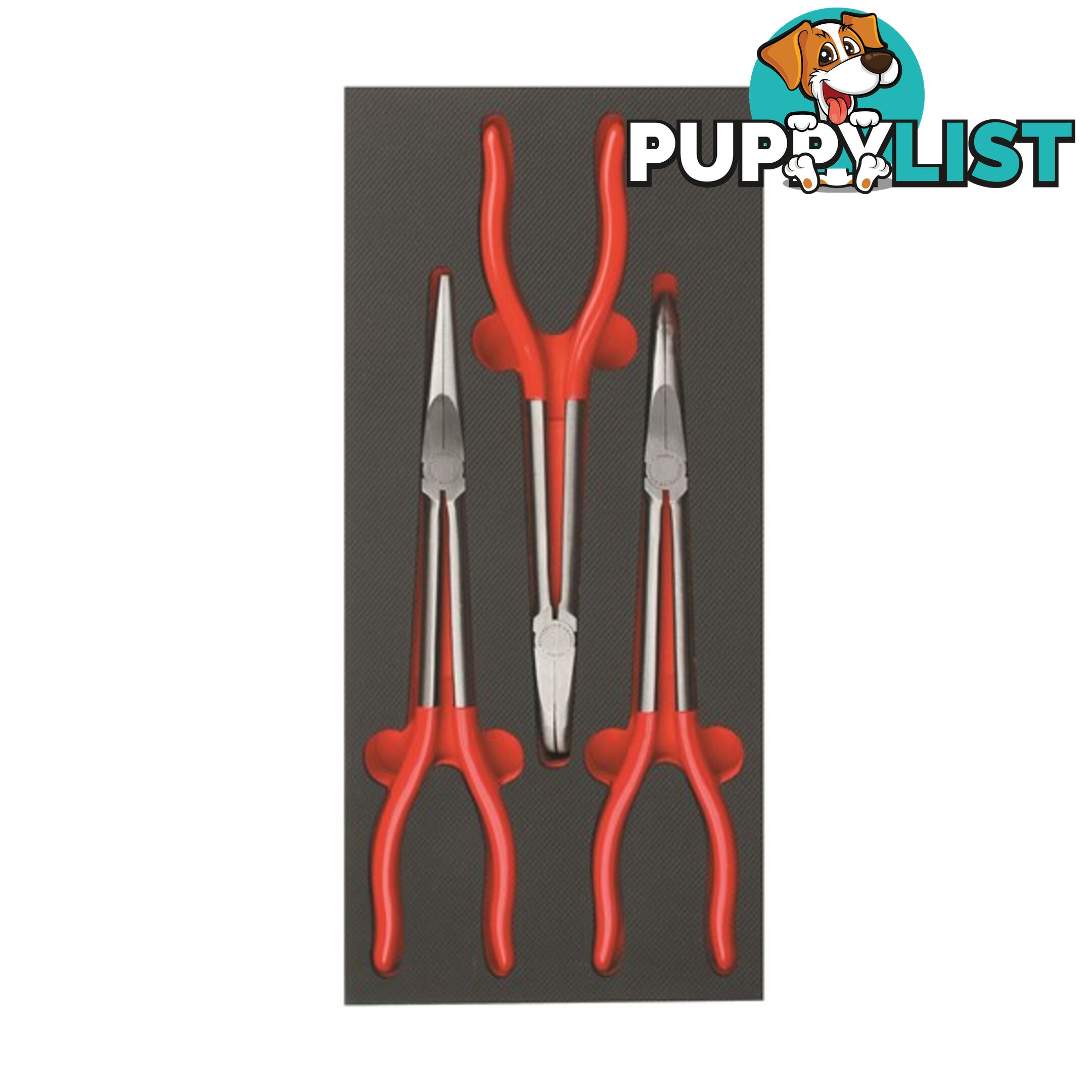 Toledo Extra Long Nose Pliers 3pc Set Straight, 45Â°, 90Â° SKU - TPSA03