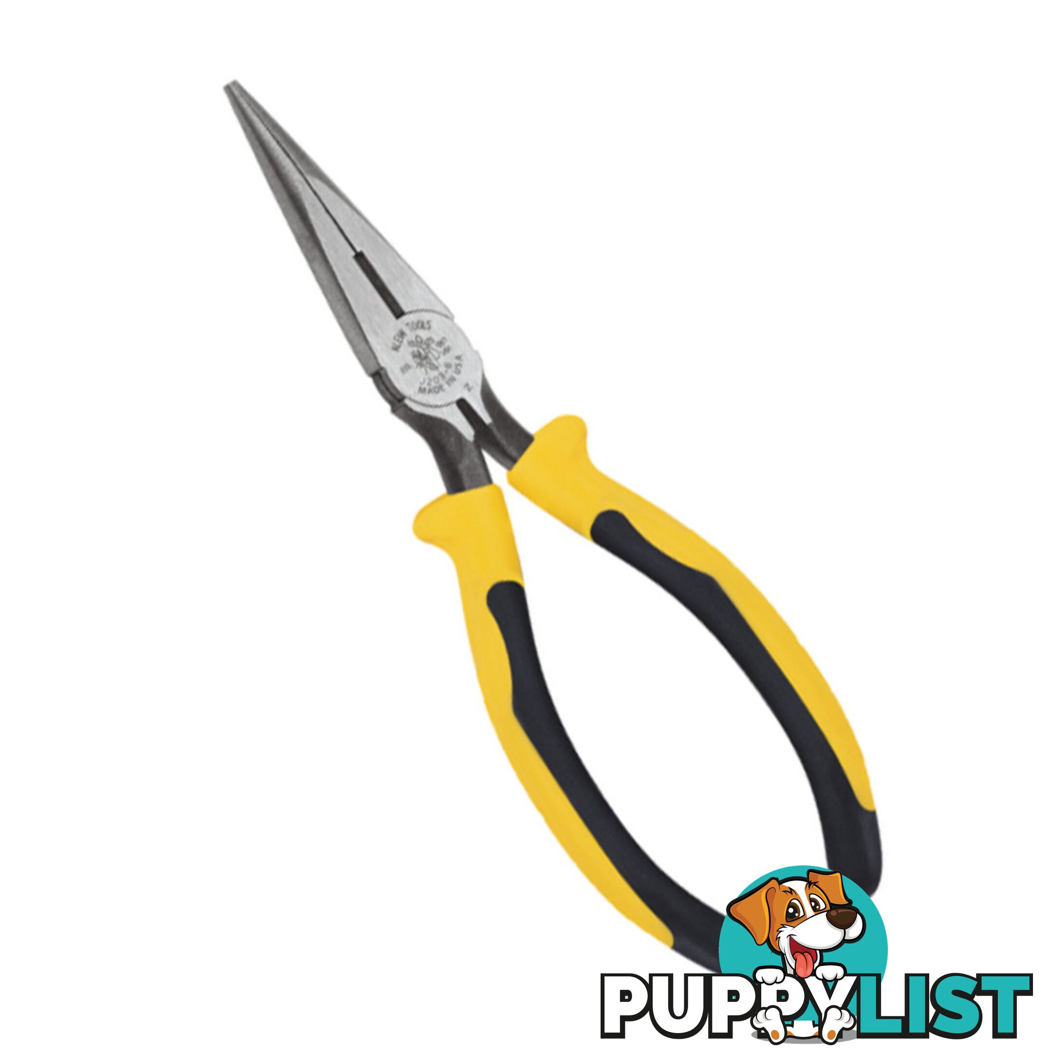 Klein Long Nose Pliers Side Cutting 172mm U.S.A Made SKU - J203-6