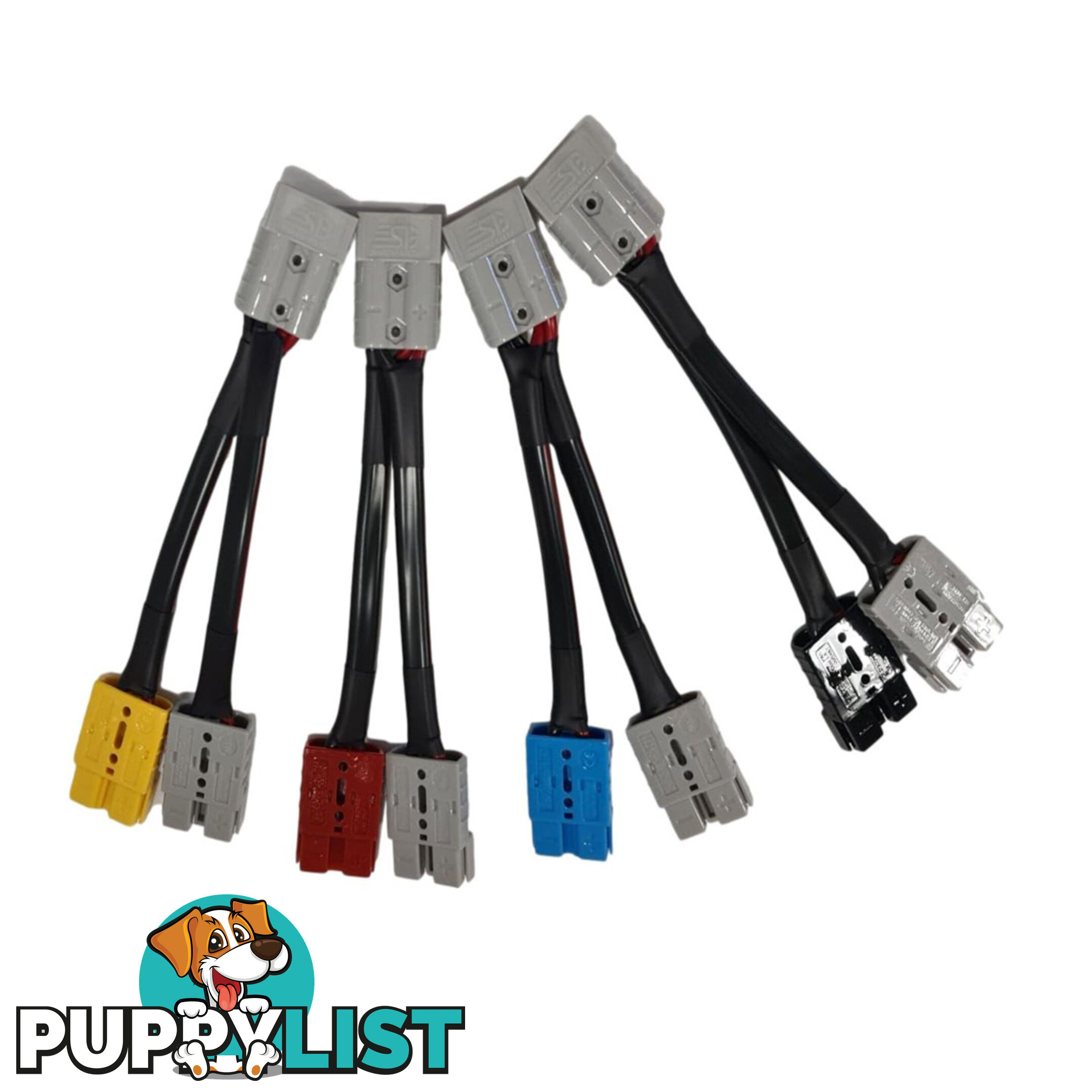 50amp Anderson Plug Grey to 50a Anderson Plug Black, Blue, Red, Yellow Splitter