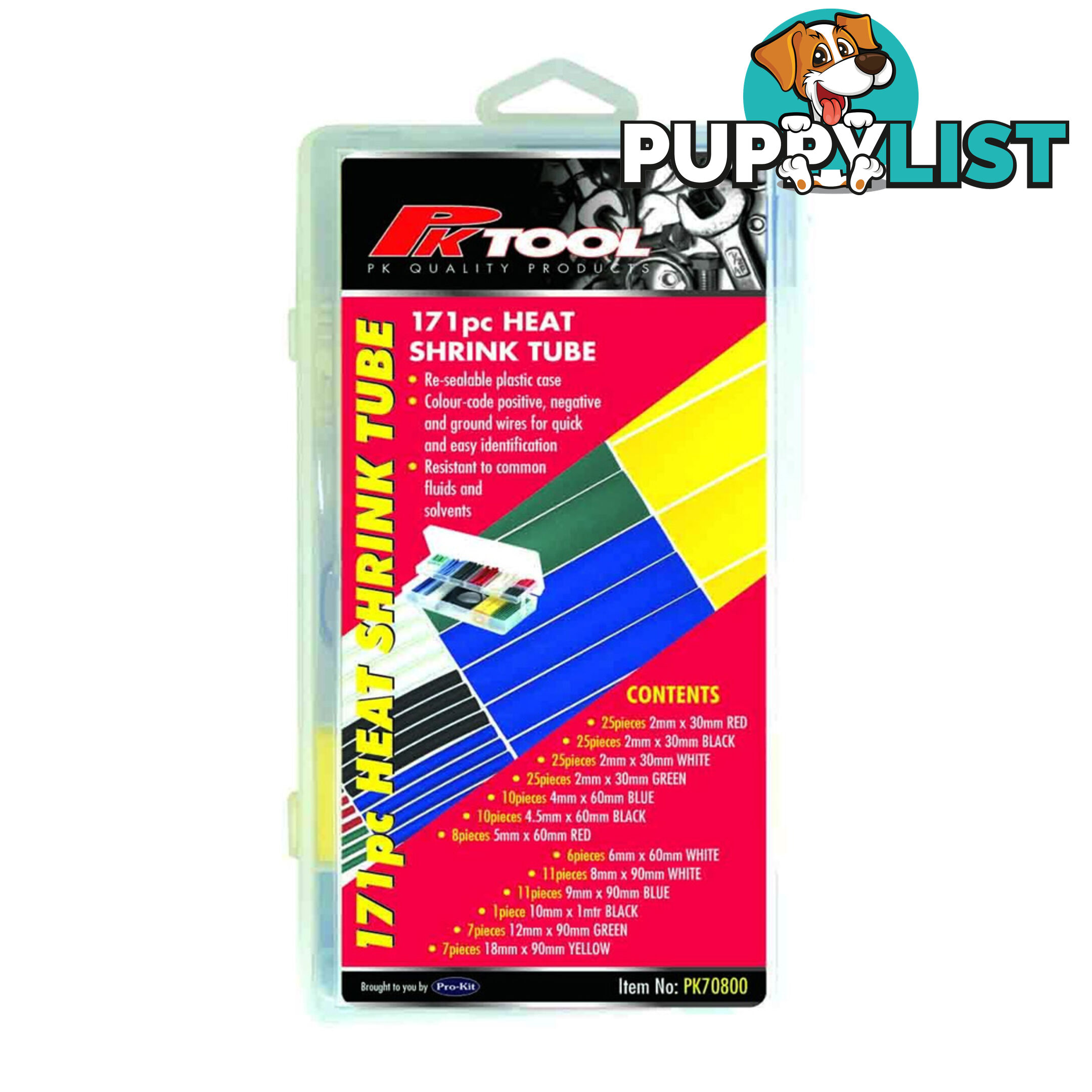 PK Tools Heat Shrink Assortment 171pc Kit SKU - PK70800