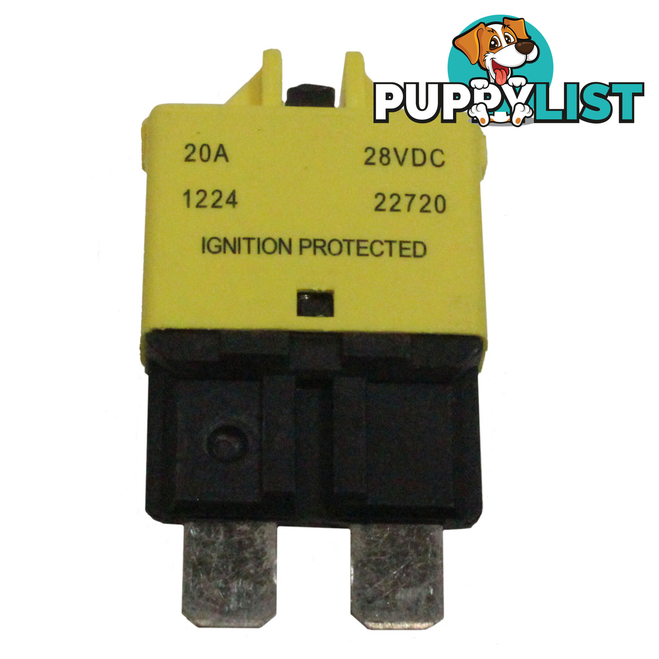 Bussman 20 amp 12-24V Resettable Blade Fuse Circuit Breaker Manual Reset SKU - 10366