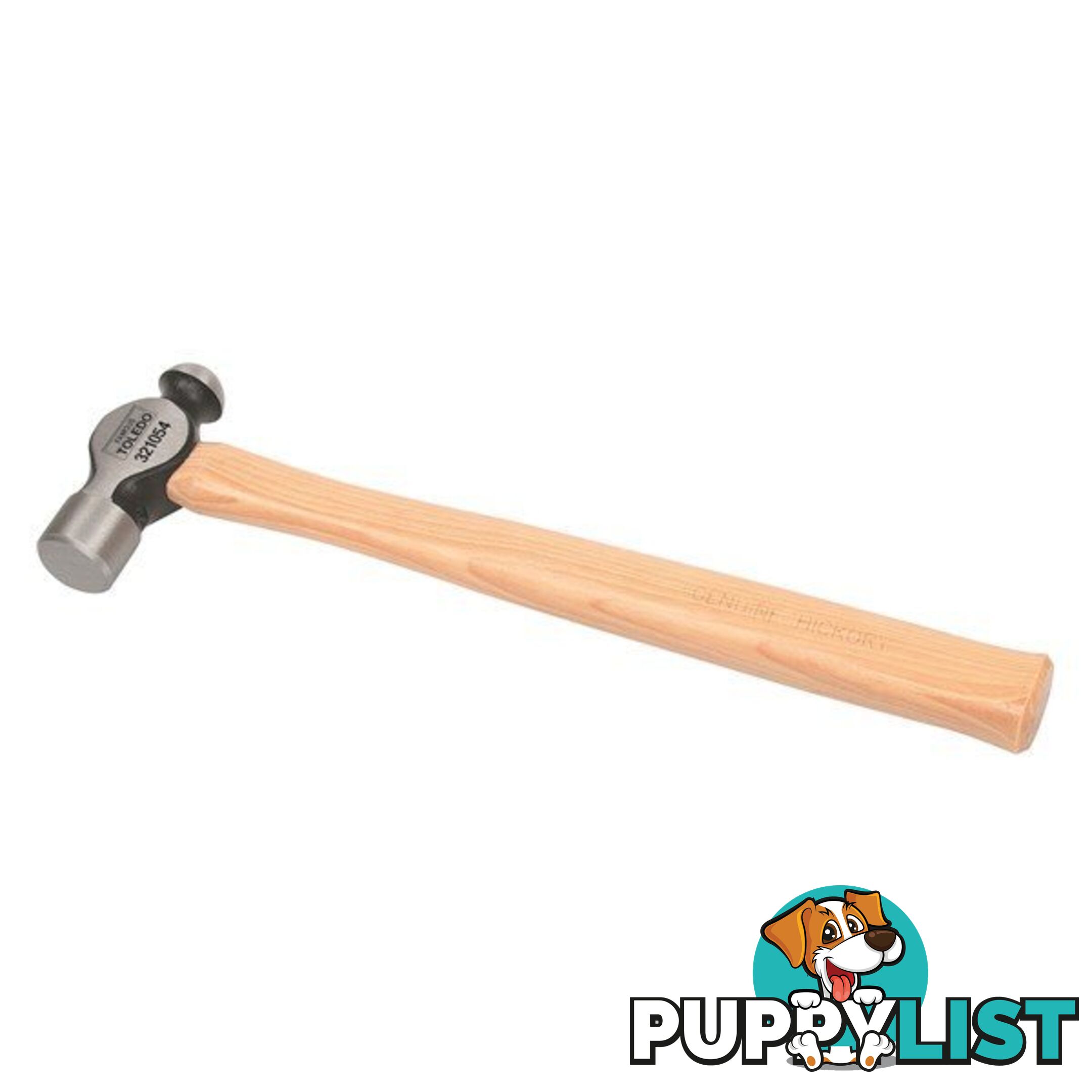 Toledo Ball Pein Hammer Hickory Handle  - 16oz / 450gr SKU - 321054