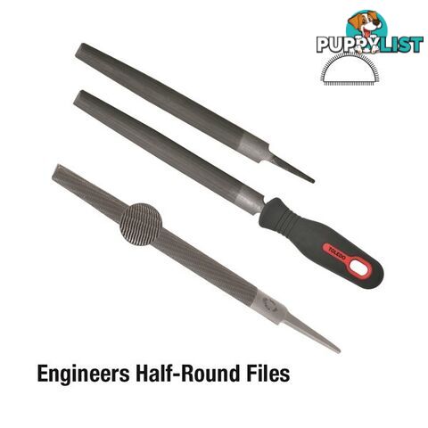 Toledo Half Round File Second Cut  - 350mm SKU - 14HR02CD