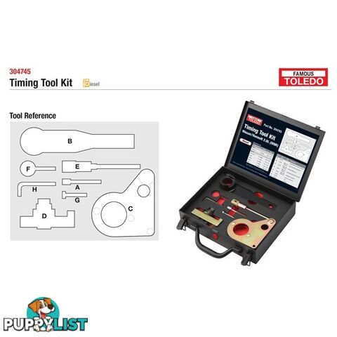 Toledo Timing Tool Kit  - Suitable for Nissan   Renault SKU - 304745