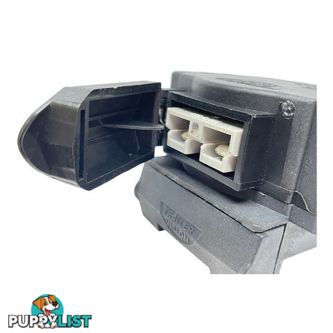 Trailer Vision 7 Pin Trailer Flat   50a Anderson Style Plug Vertical Housing SKU - TV-14665-50-7