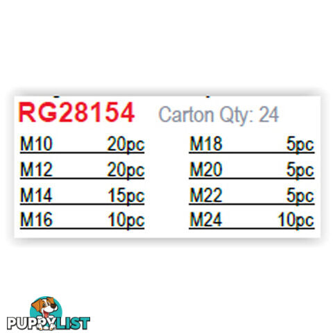 Pk Tools 90pc Rubber/Metal Gasket Assortment SKU - RG28154