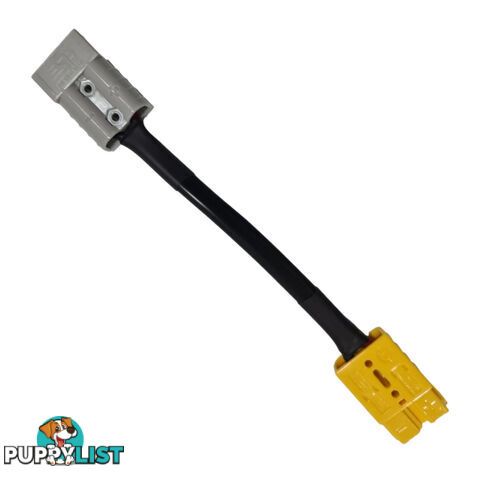 50amp Anderson Connector Grey to 50 amp Anderson Connector Yellow Adaptor SKU - 50agrey-50yellow