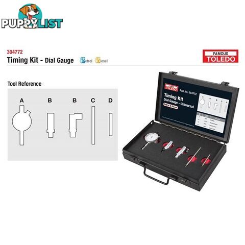 Toledo Timing Tool Kit  - Universal Suits Diesel and Petrol Engines SKU - 304772