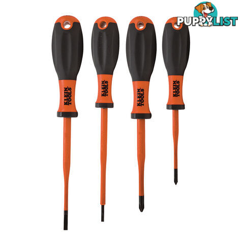 Klein 4pc Screwdriver Slim Profile Insulated 1000V 2 x Philips 2 x Slotted SKU - 32690-INS