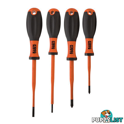 Klein 4pc Screwdriver Slim Profile Insulated 1000V 2 x Philips 2 x Slotted SKU - 32690-INS