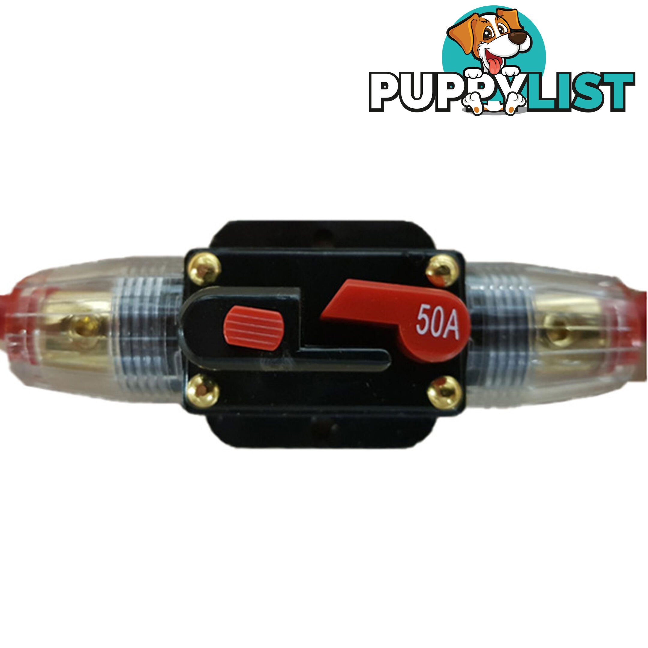 50 amp Resettable In Line Fuse Suits up to 6 B S Wire SKU - BB-MCB50A