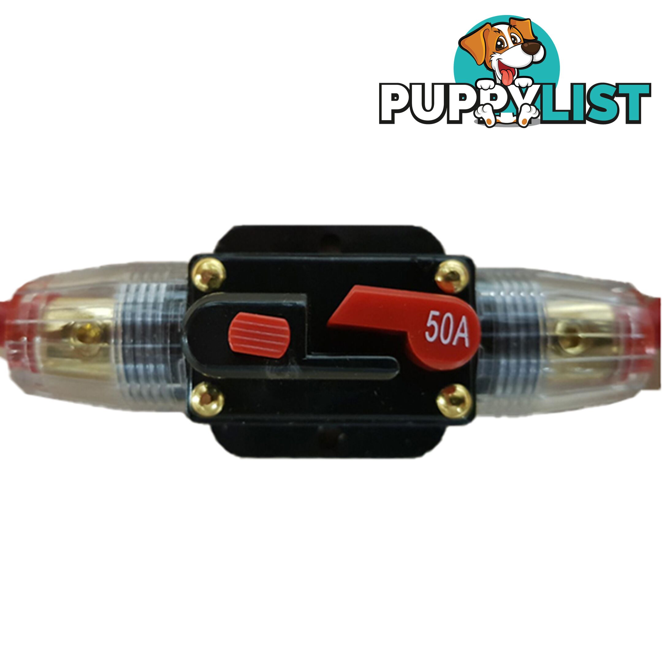 50 amp Resettable In Line Fuse Suits up to 6 B S Wire SKU - BB-MCB50A