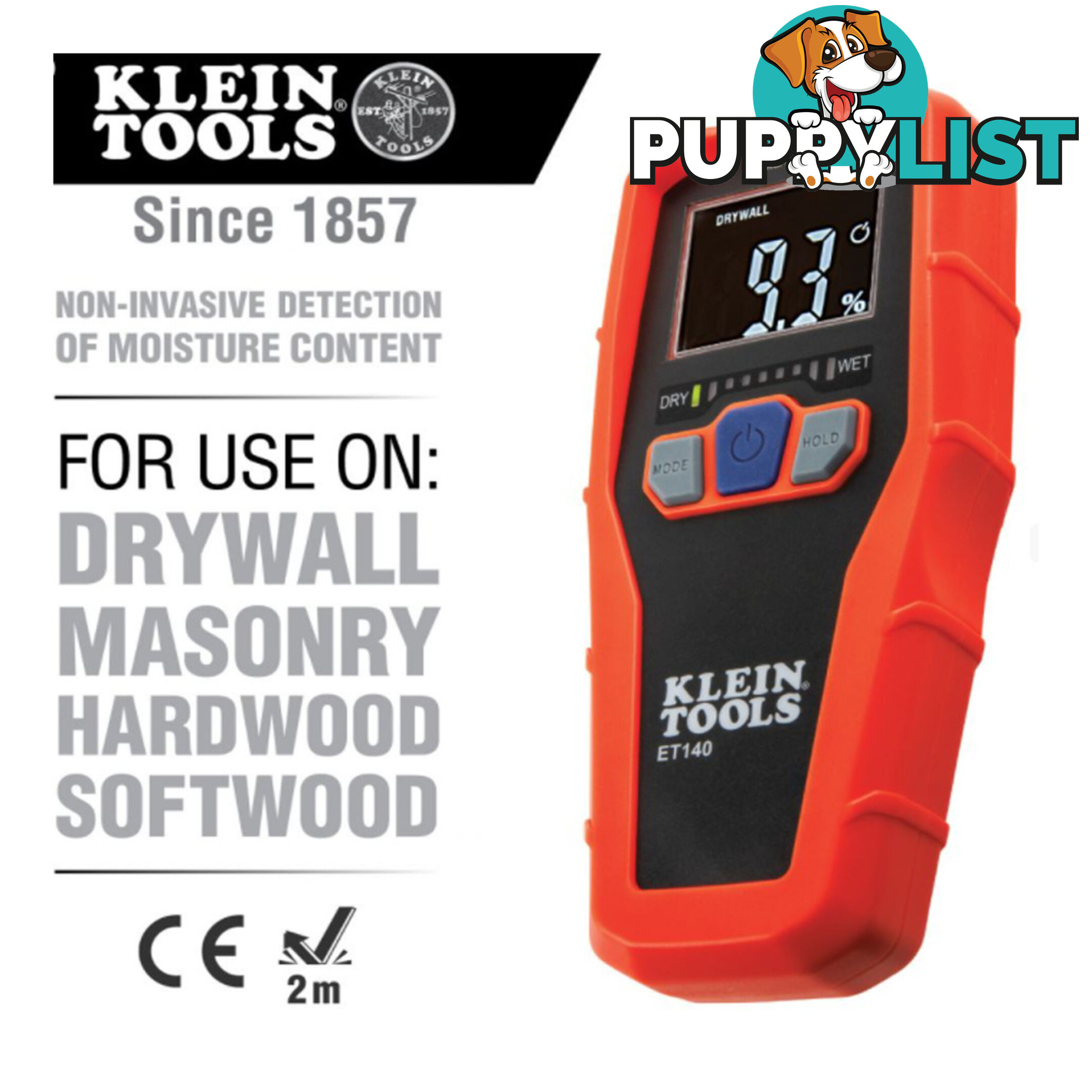 Klein Pinless Moisture Meter SKU - ET140