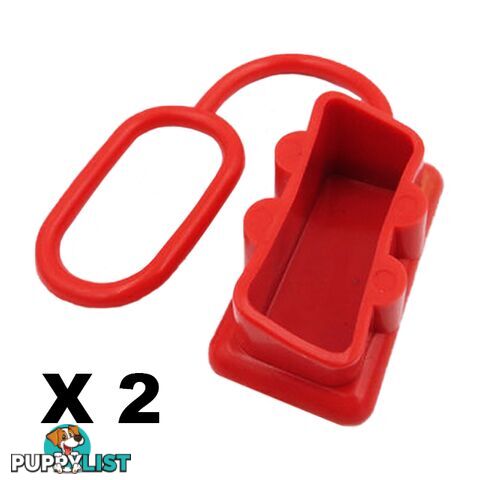 Dust Cap Red x 2 to Suit 175 Amp Anderson Plug SKU - YJ-AND175capx2