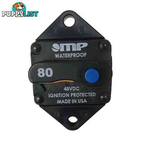 Circuit Breaker 80 amp Panel Mount Resettable Waterproof USA Brand SKU - 175-P0-080