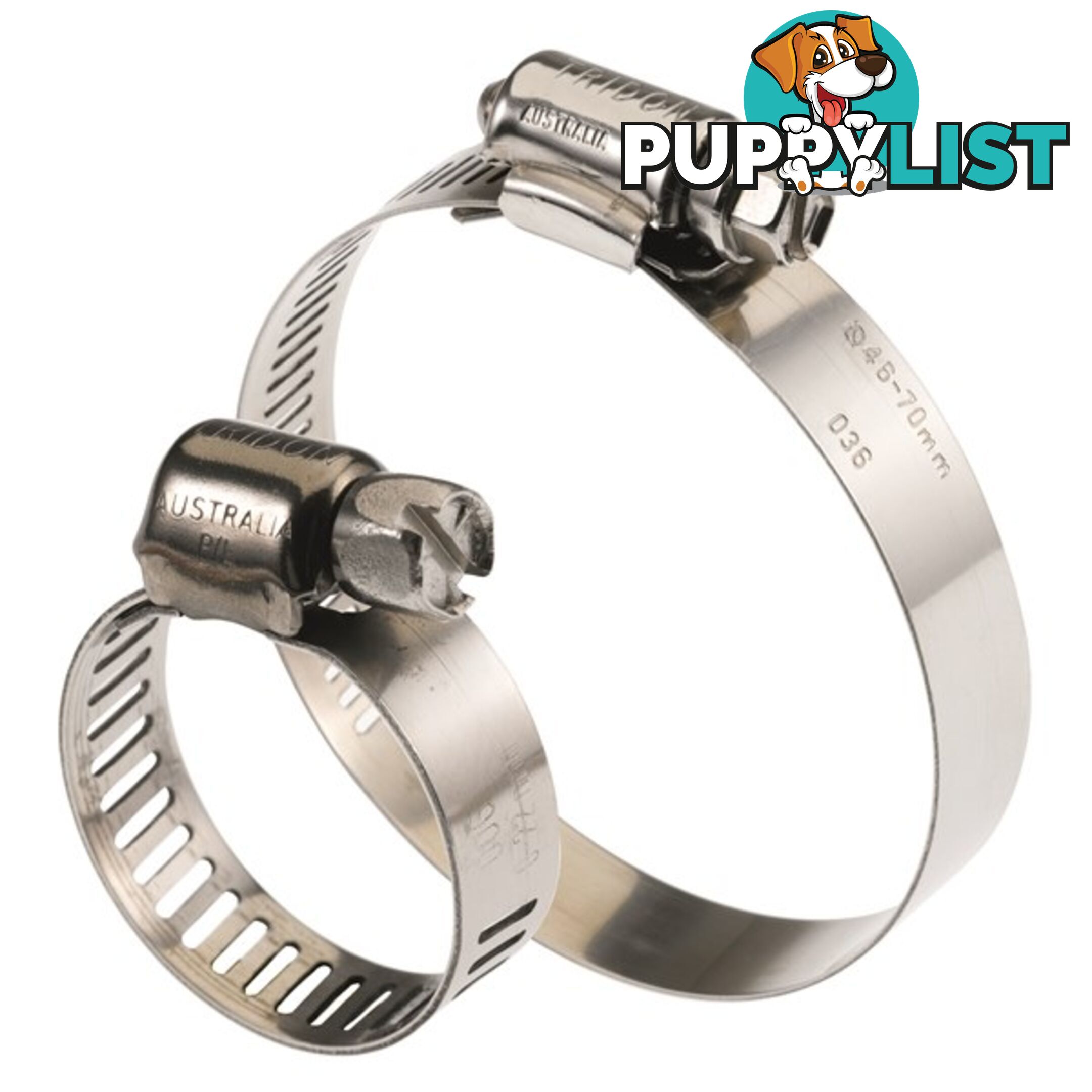 Tridon Full 316 S. Steel Hose Clamp 78mm â 102mm 10pk SKU - H316-056P