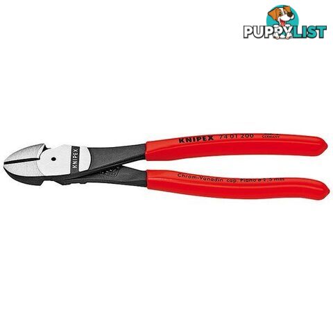 Knipex 200mm Diagonal Cutter  - High Leverage SKU - 7401200