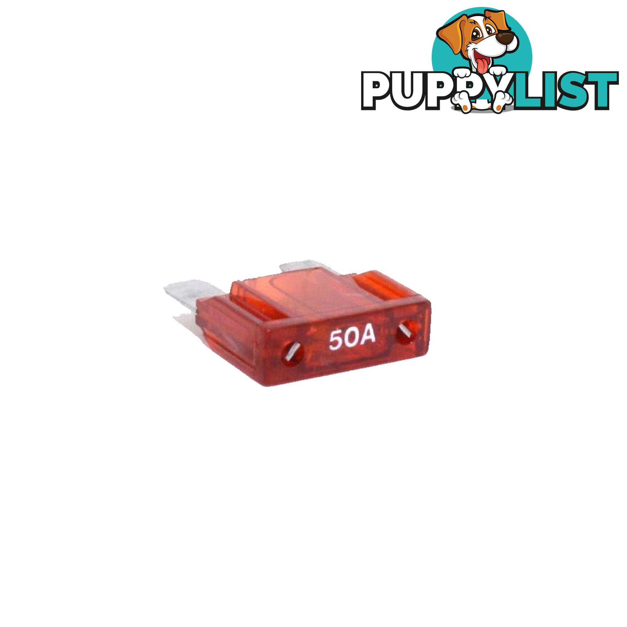 50 amp Maxi Fuse Single Red 30 x 34mm SKU - 50ampmaxifuse