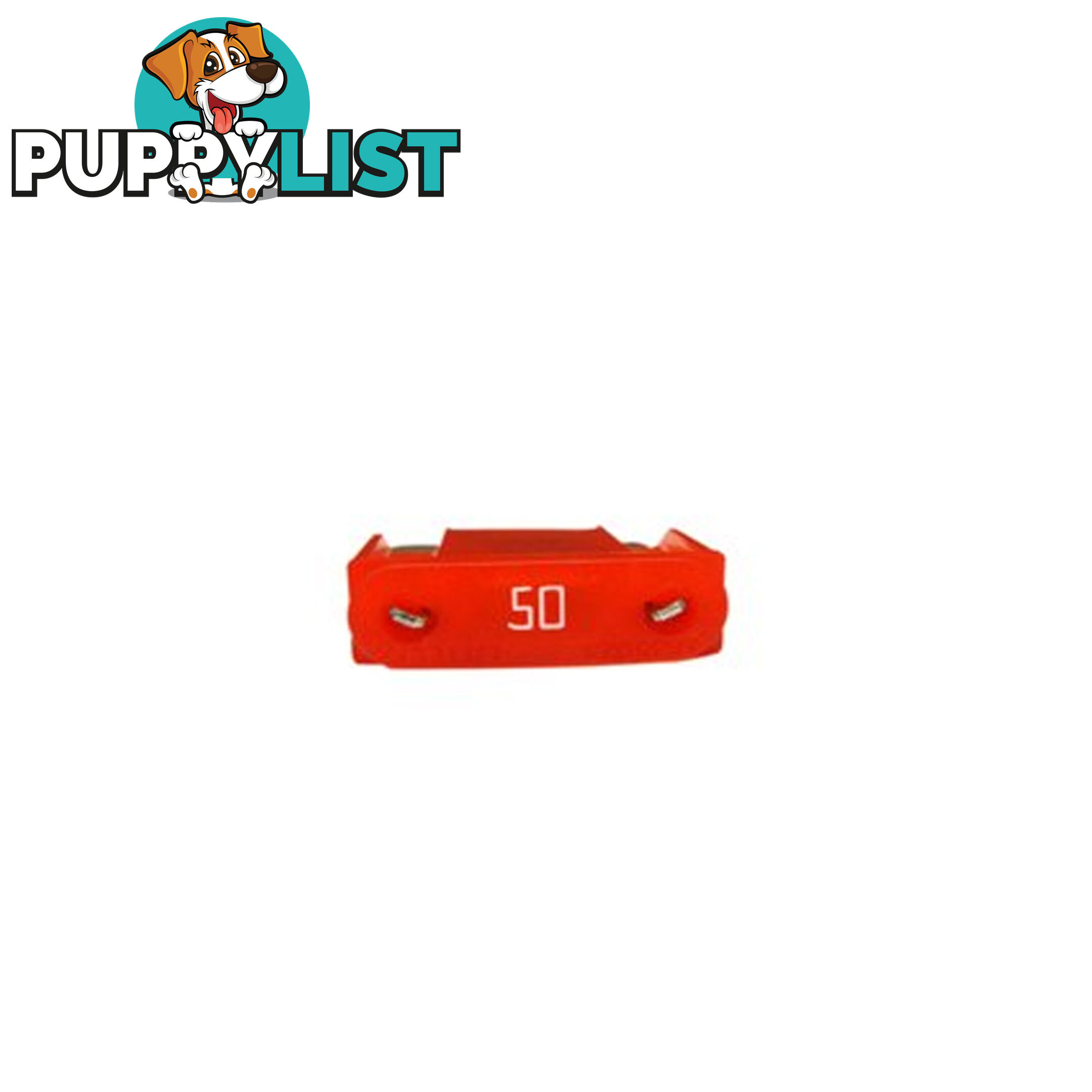 50 amp Maxi Fuse Single Red 30 x 34mm SKU - 50ampmaxifuse