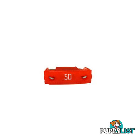 50 amp Maxi Fuse Single Red 30 x 34mm SKU - 50ampmaxifuse