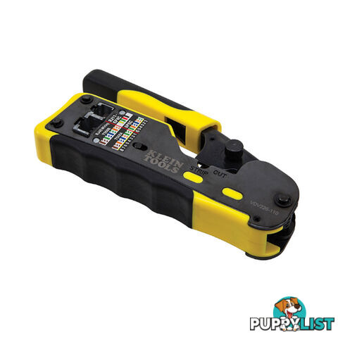 Klein Pass-Thru Modular Crimper RJ11 / RJ112 / RJ45 All In One SKU - VDV226-110