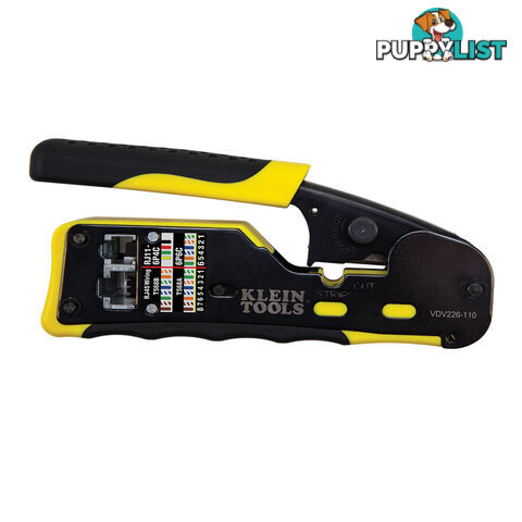 Klein Pass-Thru Modular Crimper RJ11 / RJ112 / RJ45 All In One SKU - VDV226-110