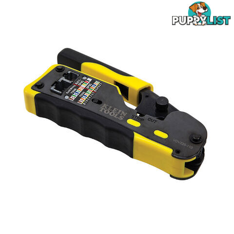 Klein Pass-Thru Modular Crimper RJ11 / RJ112 / RJ45 All In One SKU - VDV226-110