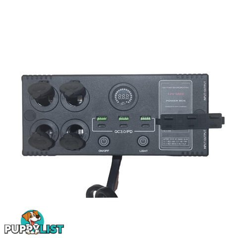 12v Mini Power Box 4 x Cig Socket 3 x USB / USB-C 2 x 50a Connectors SKU - MiniPowerBox