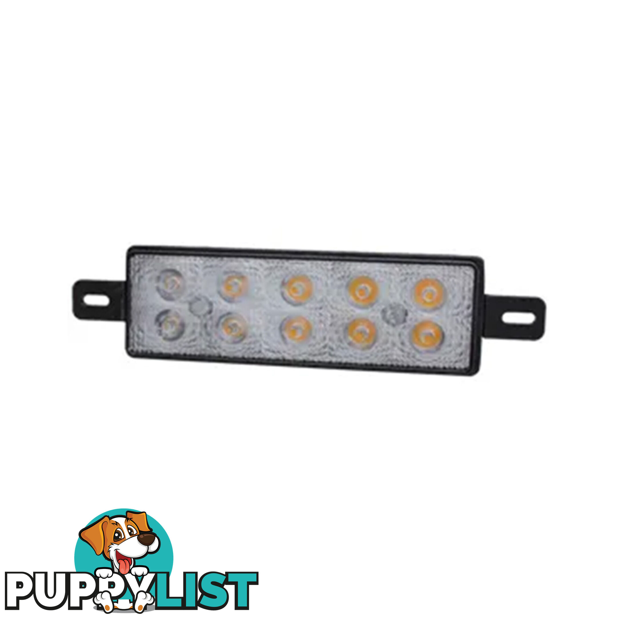 WhiteVision Bull Bar Lamp LED Directional Indicator Amber/Clear SKU - FM880A, FM880C, FM880LEDB