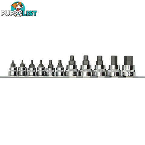 PK Tools Hex Bit 1/4 "   3/8 " dr SAE 11pc Set SKU - PT11903