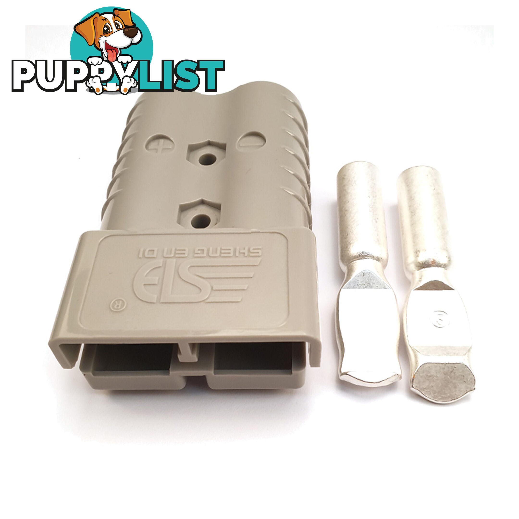 350 amp Anderson Plug Single with Terminals Grey SKU - 350ampAndo