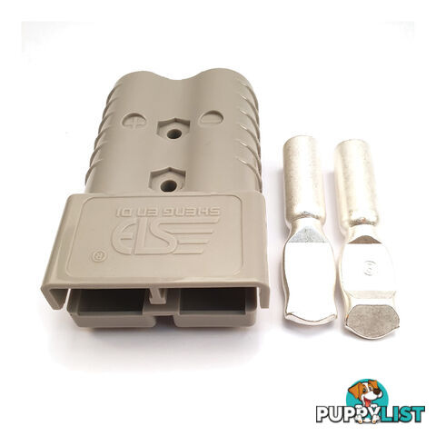 350 amp Anderson Plug Single with Terminals Grey SKU - 350ampAndo