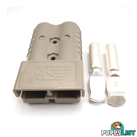 350 amp Anderson Plug Single with Terminals Grey SKU - 350ampAndo