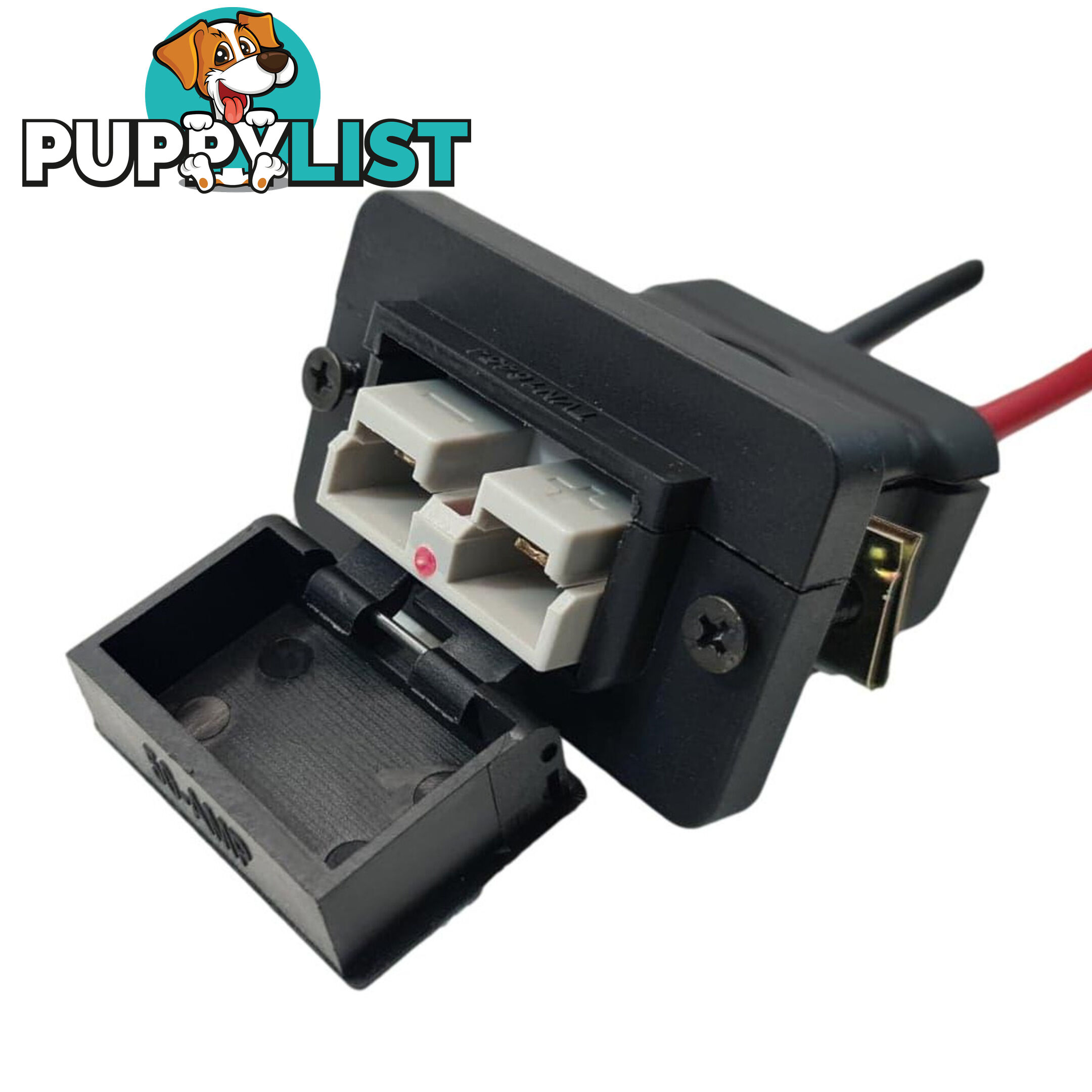 Trailer Vision 50 amp Anderson Plug Flush Mount Connector Assembly with Screw Contact Plug SKU - TVN1645450SC