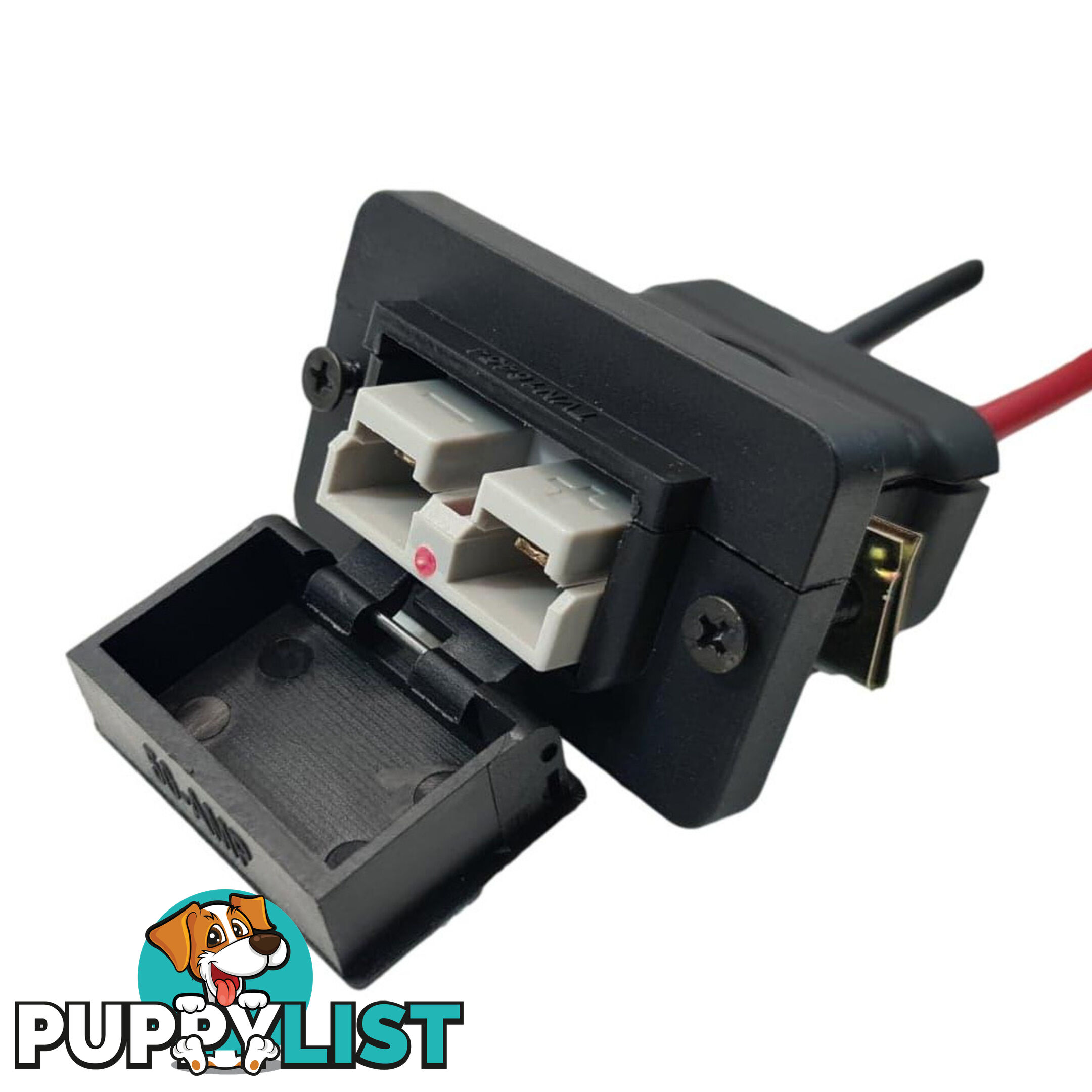 Trailer Vision 50 amp Anderson Plug Flush Mount Connector Assembly with Screw Contact Plug SKU - TVN1645450SC