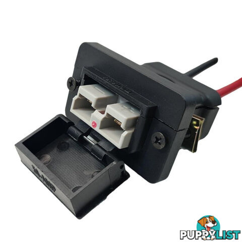 Trailer Vision 50 amp Anderson Plug Flush Mount Connector Assembly with Screw Contact Plug SKU - TVN1645450SC