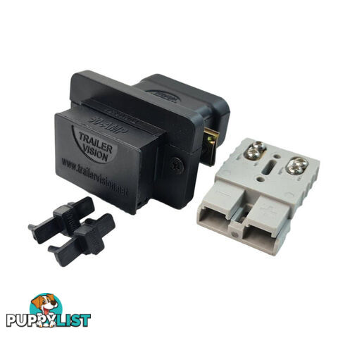 Trailer Vision 50 amp Anderson Plug Flush Mount Connector Assembly with Screw Contact Plug SKU - TVN1645450SC