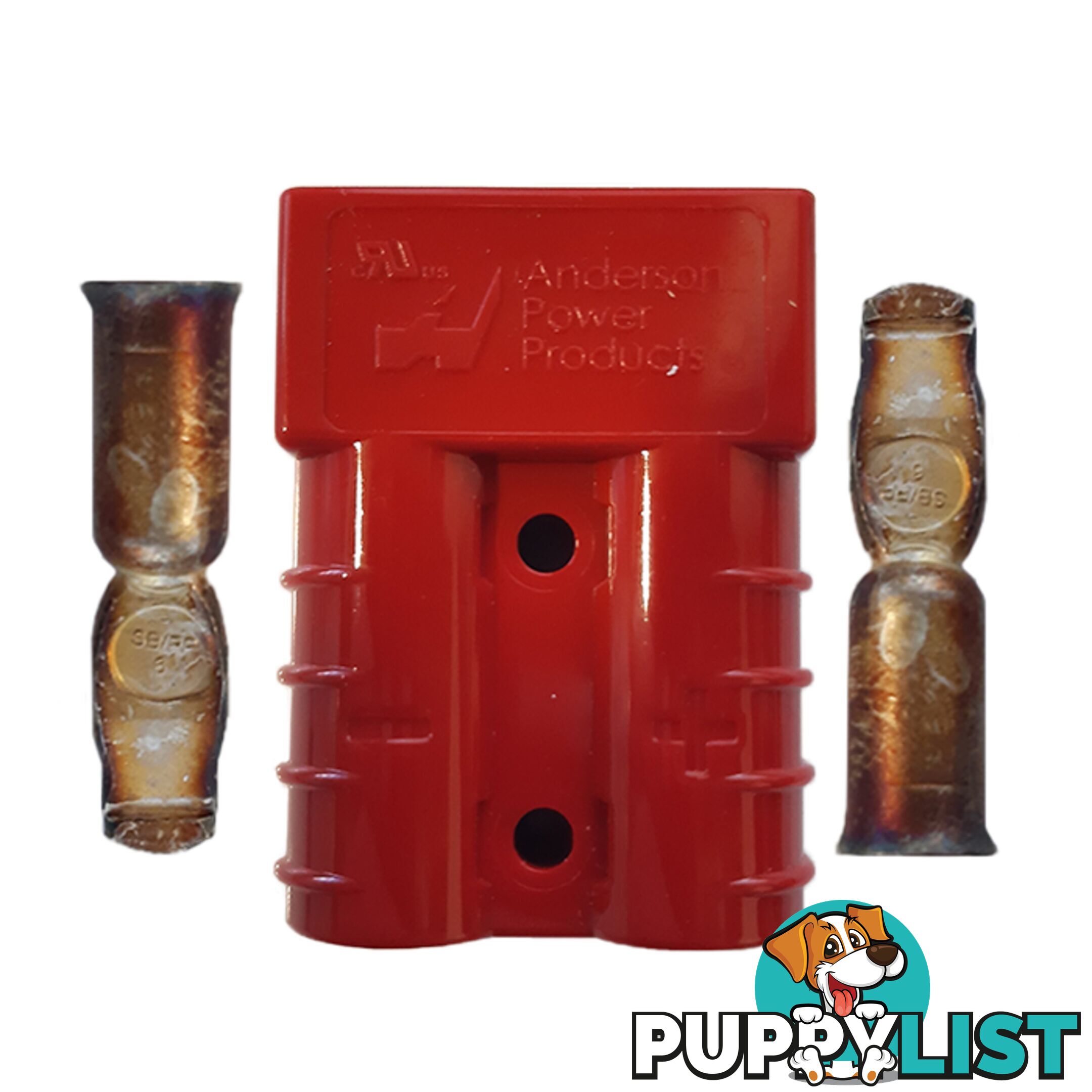 50 Amp Genuine Anderson Plug Red with Terminals SKU - LV2404