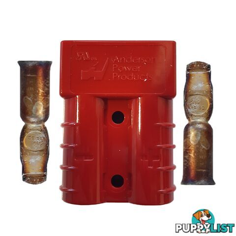 50 Amp Genuine Anderson Plug Red with Terminals SKU - LV2404