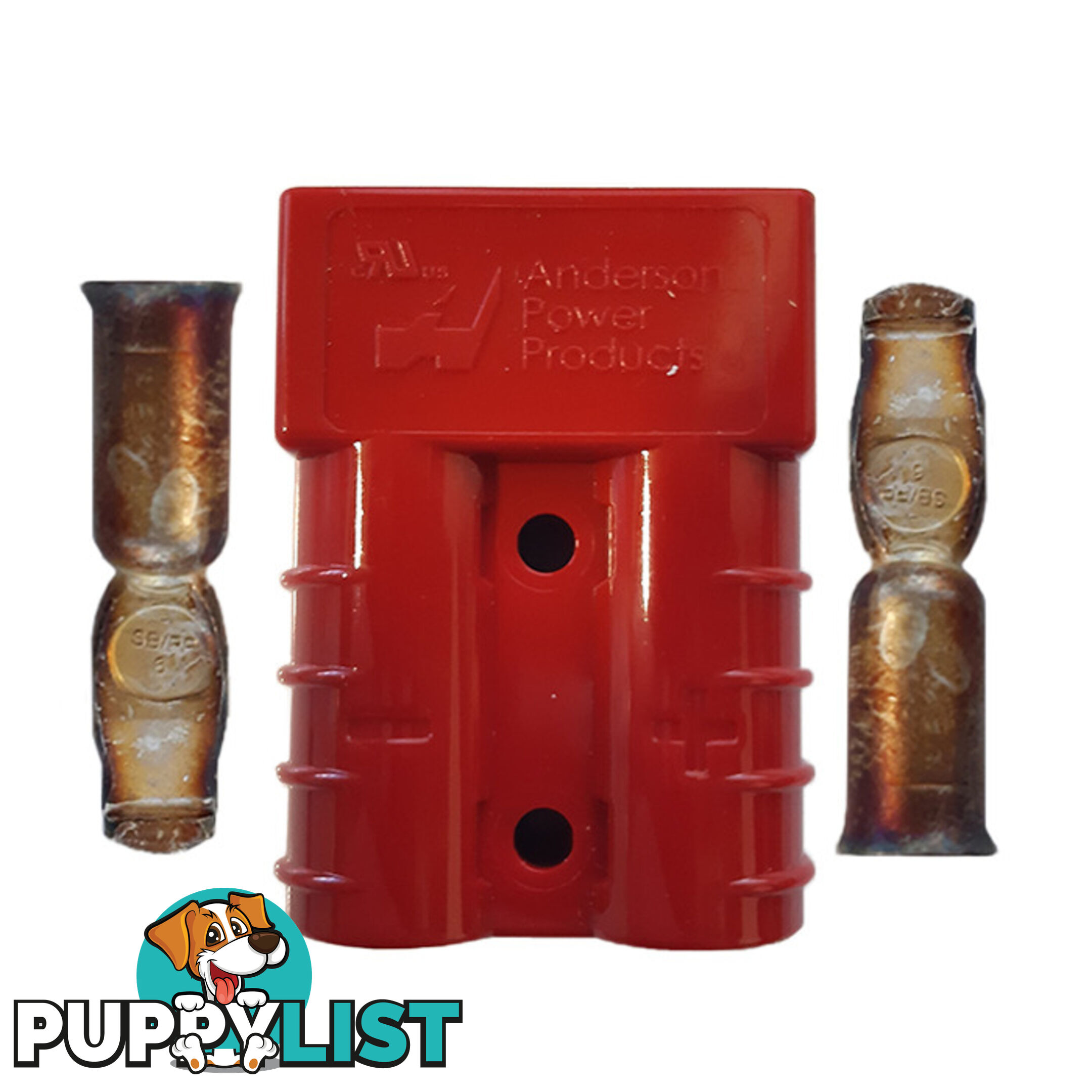 50 Amp Genuine Anderson Plug Red with Terminals SKU - LV2404