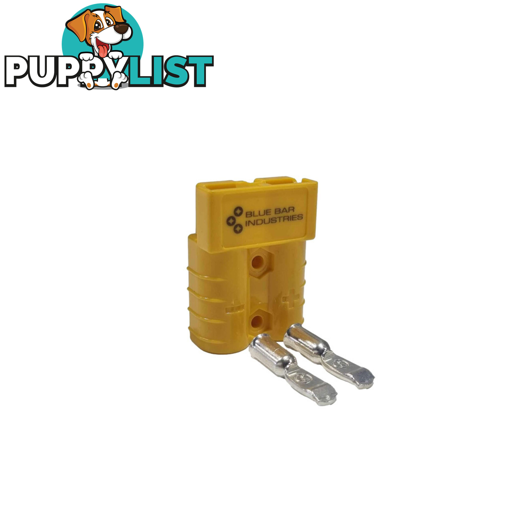 50 amp Anderson Style Plug Yellow with 6 awg Terminals