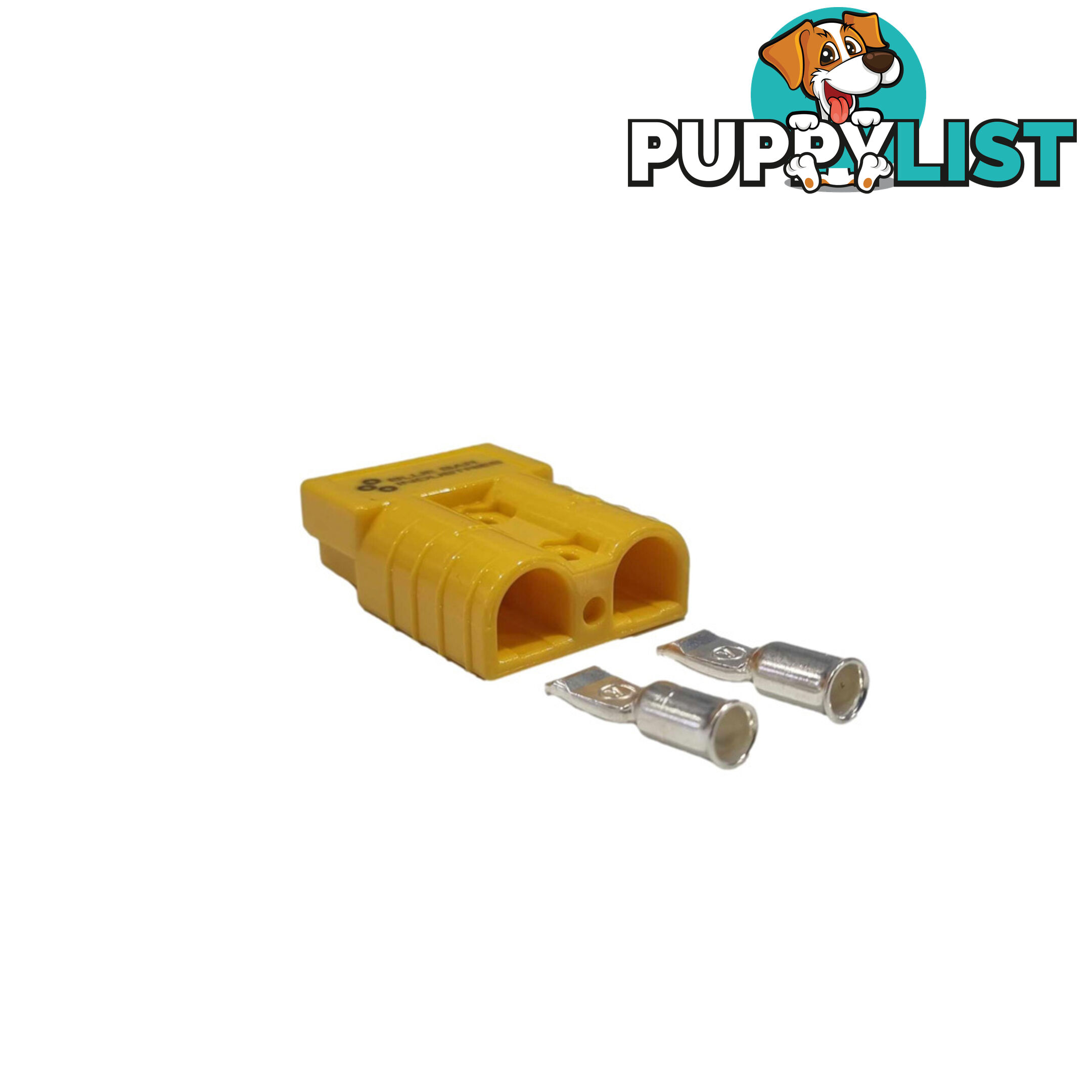 50 amp Anderson Style Plug Yellow with 6 awg Terminals