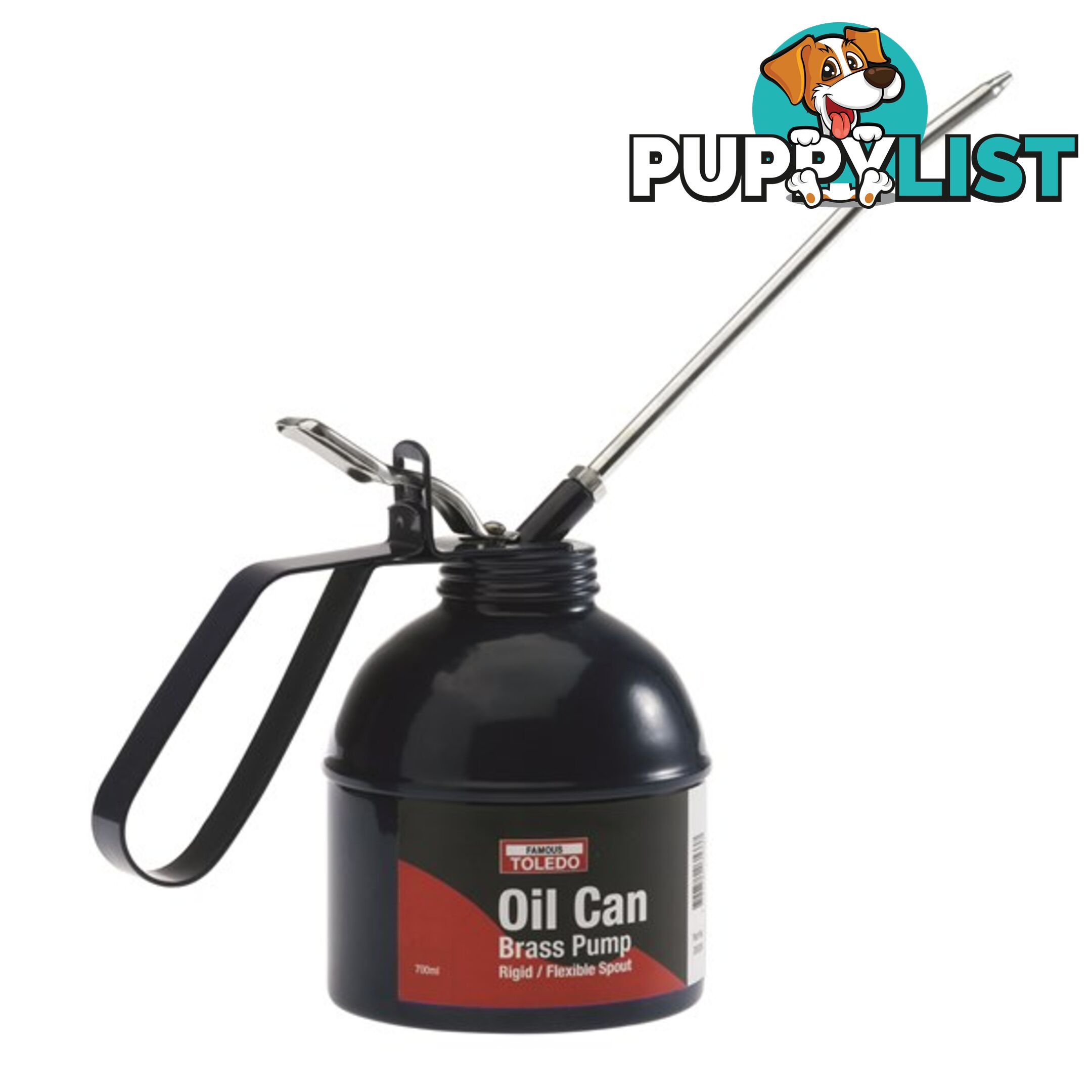 Toledo Oil Can 700ml Lever Type Rigid   Flexible Spout SKU - 305260