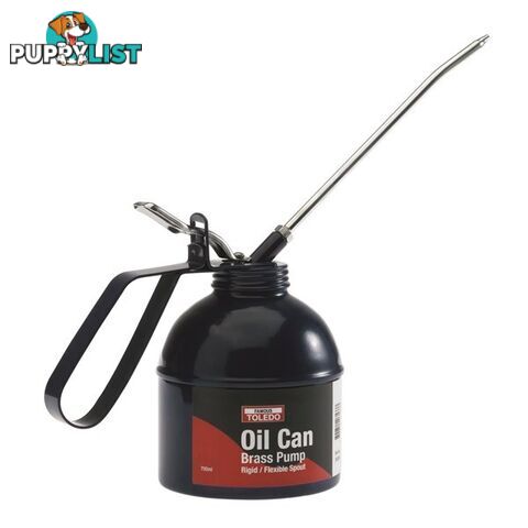 Toledo Oil Can 700ml Lever Type Rigid   Flexible Spout SKU - 305260